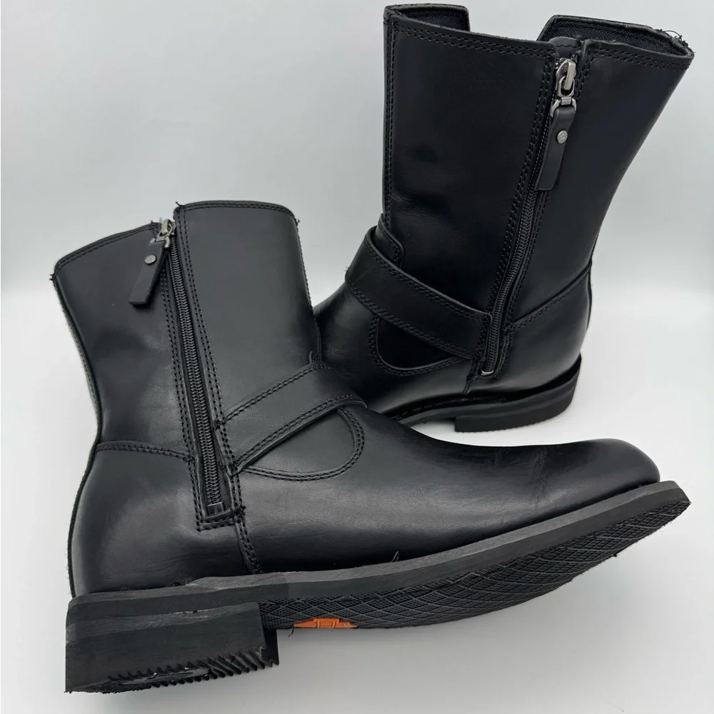 Harley-Davidson Women's 10 Barlyn 6-Inch Engineer Black Motorcycle Boots, D84721 - Picture 10 of 13